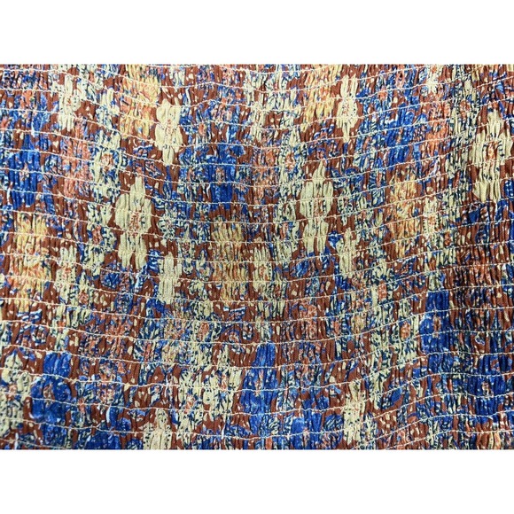 NWT Nostalgia Women’s Boho Long Sleeve Mini Orange Dress Size Large - Picture 5 of 16